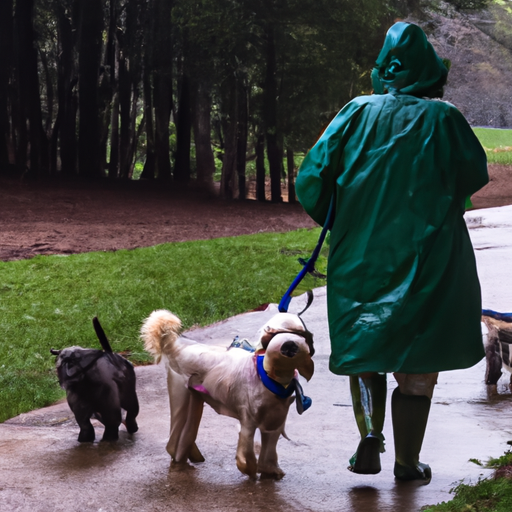 How to Walk Dogs in Rain