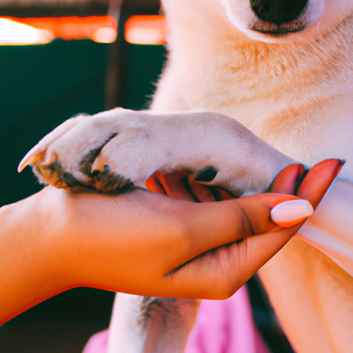 when dogs put their paw on you