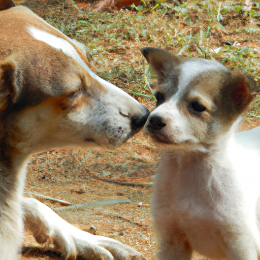 El intrincado mundo de la comunicación canina: ¿Por qué los perros empujan a los cachorros con la nariz?