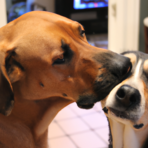 why is my dog licking my other dogs face